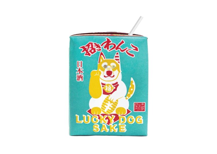 Maneki Wanko Lucky Dog Pouch Sake
